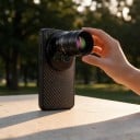 Telekonvertor 2x pro vivo X300 Pro s pouzdrem Závit 17 mm Ohnisko 240 mm Optické sklo 7 čoček Černý Teleobjektiv na mobil pro focení 2