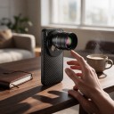 Telekonvertor 2x pro vivo X300 Pro s pouzdrem Závit 17 mm Ohnisko 240 mm Optické sklo 7 čoček Černý Teleobjektiv na mobil pro focení 4