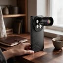 Telekonvertor 2x pro vivo X300 Ultra s pouzdrem Závit 17 mm Ohnisko 240 mm Optické sklo 7 čoček Černý Teleobjektiv na mobil k focení 5