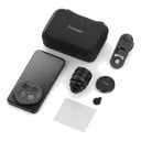 Telekonvertor 2x pro vivo X200 Ultra s pouzdrem Závit 17 mm Ohnisko 240 mm Optické sklo 7 čoček Černý Teleobjektiv na mobil k focení 3