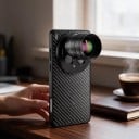 Telekonvertor 2x pro vivo X200 Ultra s pouzdrem Závit 17 mm Ohnisko 240 mm Optické sklo 7 čoček Černý Teleobjektiv na mobil k focení 5