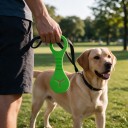 Supporto in silicone per sacchetti di escrementi per cani da attaccare al guinzaglio 13 x 4,3 cm Fessura per sacchetto Hands-free Silicone 2