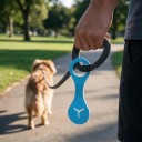 Supporto in silicone per sacchetti di escrementi per cani da attaccare al guinzaglio 13 x 4,3 cm Fessura per sacchetto Hands-free Silicone 8