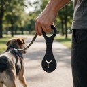 Supporto in silicone per sacchetti di escrementi per cani da attaccare al guinzaglio 13 x 4,3 cm Fessura per sacchetto Hands-free Silicone 10