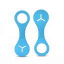Supporti in silicone per sacchetti di escrementi per cani 2 pz per guinzaglio 13 x 4,3 cm Fessura per sacchetto Hands-free Silicone morbido 3