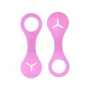 Supporti in silicone per sacchetti di escrementi per cani 2 pz per guinzaglio 13 x 4,3 cm Fessura per sacchetto Hands-free Silicone morbido 5