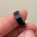 Anillo con indicador de temperatura en grados Celsius Ancho 8 mm Acero inoxidable Anillo termo inteligente para hombres y mujeres 4