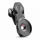 Obiettivo macro per smartphone 10x con clip universale Lenti in vetro ottico Filettatura 37 mm Corpo in alluminio Nero Per foto dettagliate 1