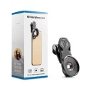 Obiettivo macro per smartphone 10x con clip universale Lenti in vetro ottico Filettatura 37 mm Corpo in alluminio Nero Per foto dettagliate 3