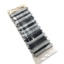 Hårkrøller med gummibånd 12 stk størrelse 9 x 1,7 cm af ABS plast Gråsort Til fine elastiske bølger og volumen Til tørt og vådt hår 1