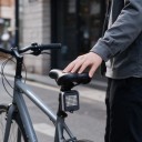 Achter LED fietslicht 64 LED Automatische richtingaanwijzers en remlicht Laserprojectie 1200 mAh USB-opladen 71 x 58 x 30 mm ABS Zwart 2