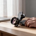 Teleobiettivo per mobile 2x con clip universale Lenti in vetro ottico Filettatura 37 mm Corpo in alluminio Nero Per ritratti e scatti a distanza 2