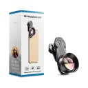 Teleobiettivo per mobile 2x con clip universale Lenti in vetro ottico Filettatura 37 mm Corpo in alluminio Nero Per ritratti e scatti a distanza 3
