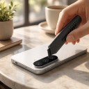 Hærdet glas til kameraet til Samsung Galaxy S24 Beskyttelse af linser mod ridser og brud Oleofobisk lag Sort ramme Kameradække 6