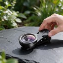 Obiettivo super grandangolare per smartphone 170° con clip universale Lenti in vetro ottico Corpo in alluminio Nero Per paesaggi e architettura 4