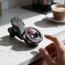 Obiettivo super grandangolare per smartphone 170° con clip universale Lenti in vetro ottico Corpo in alluminio Nero Per paesaggi e architettura 5
