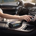 TPMS Solare T17 con 4 sensori esterni Monitoraggio della pressione e temperatura degli pneumatici 9,6 x 5,7 x 2,9 cm Display LCD Ricarica USB-C Nero 6