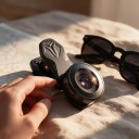 Fisheye objektiv til mobil 195° med universalklip Optiske glaslinser Aluminiumskrop Sort Til kreative og sportsoptagelser 6