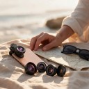 Mobilobjektiv sæt 5i1 Fisheye 195° Vidvinkel 170° og 110° Makro 10x Teleobjektiv 2x Med universal klip og etui Sort 7