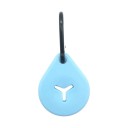Supporto in silicone per sacchetti di escrementi canini con moschettone Forma a goccia Fessura a forma di Y per guinzaglio Hands-free 2