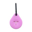 Supporto in silicone per sacchetti di escrementi canini con moschettone Forma a goccia Fessura a forma di Y per guinzaglio Hands-free 4