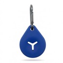 Supporto in silicone per sacchetti di escrementi canini con moschettone Forma a goccia Fessura a forma di Y per guinzaglio Hands-free 5