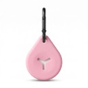 Supporto in silicone per sacchetti di escrementi canini con moschettone Forma a goccia Fessura a forma di Y per guinzaglio Hands-free 6