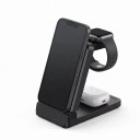 Cargador inalámbrico magnético 3 en 1 Soporte plegable para iPhone Apple Watch y AirPods Entrada USB-C Sin cable 1