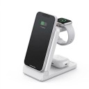 Cargador inalámbrico magnético 3 en 1 Soporte plegable para iPhone Apple Watch y AirPods Entrada USB-C Sin cable 2