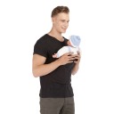 Pánské triko pro tatínky s klokaní kapsou na nošení miminka nosicí tričko s přední kapsou přes hruď a bříško 10