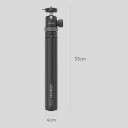 Selfie stick con treppiede Ulanzi TT24 1,48 m Piastra di rilascio rapido Cka Testa a sfera 360° Treppiede a quattro gambe Nero per action camera 8