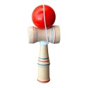 Kendama Træ med striber Japansk spil med bold på snor 17 cm Bold 4,5 cm Træning af koordination For børn og voksne 6