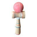Kendama Træ med striber Japansk spil med bold på snor 17 cm Bold 4,5 cm Træning af koordination For børn og voksne 8