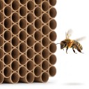 Hækketrubler til ensomme bier 100 stk 15 cm Diameter på åbning 8 mm Papirtrubler til insekthotellet Til murbier og bestøvere 5