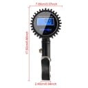 Manometro digitale con pistola di gonfiaggio fino a 200 PSI Misurazione gonfiaggio e sgonfiaggio LCD retroilluminato Alluminio e ottone Nero Per auto 4