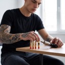 Tattoo nåle cartridge 20 stk Curved Magnum 19 spidser 0,35 mm VC-1219M1C-1 Engangs steriliserede Amber Til skygge og farvelægning 5