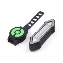 Achterlicht voor fiets met richtingaanwijzers en draadloze afstandsbediening CYCLE ZONE Oranje pijlen Rode licht USB-opladen 10,9 x 3,5 cm Zwart 1