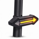 Achterlicht voor fiets met richtingaanwijzers en draadloze afstandsbediening CYCLE ZONE Oranje pijlen Rode licht USB-opladen 10,9 x 3,5 cm Zwart 2
