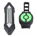 Achterlicht voor fiets met richtingaanwijzers en draadloze afstandsbediening CYCLE ZONE Oranje pijlen Rode licht USB-opladen 10,9 x 3,5 cm Zwart 4