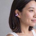 Klipsy bez propichovania 1 pár Mramorované záušnice vo tvare C z akrylu Ľahké krúžky na chrupavku ucha Ear cuff pre ženy 5