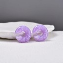 Klipsy bez propichovania 1 pár Mramorované záušnice vo tvare C z akrylu Ľahké krúžky na chrupavku ucha Ear cuff pre ženy 8