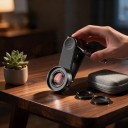 Obiettivo macro per smartphone 30–120 mm con filtro CPL e filtro a stella Ingrandimento 10x Filettatura 37 mm Clip lunga e custodia Nera per iOS 6