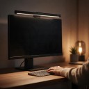 Banda LED de iluminat pentru monitor 43 cm Plastic ABS Temperatura luminii 2700–7000 K Ra90 Alimentare USB 5 V Pentru monitoare 15–25 mm Negru 4