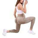 Dames zwangerschaps sportleggings met hoge taille over de buik elastische gemêleerde leggings voor zwangere vrouwen lang 10