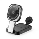 Magnetická bezdrátová nabíjecí stanice 4v1 15 W pro iPhone Apple Watch a AirPods Indikátor nabíjení Vstup USB-C 1