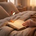 Mini lampada LED con clip e braccio flessibile Altezza 15 cm Batteria a bottone AG3 Plastica Per leggere libri, cucire e studiare 2