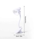 Mini lampada LED con clip e braccio flessibile Altezza 15 cm Batteria a bottone AG3 Plastica Per leggere libri, cucire e studiare 7