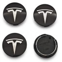 Wheel Centre Caps for Tesla Model 3 Y S X 4 pcs 56 mm Waterproof Snap-On Easy Installation for Car Wheel Rims 1