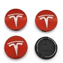 Wheel Centre Caps for Tesla Model 3 Y S X 4 pcs 56 mm Waterproof Snap-On Easy Installation for Car Wheel Rims 4