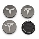 Wheel Centre Caps for Tesla Model 3 Y S X 4 pcs 56 mm Waterproof Snap-On Easy Installation for Car Wheel Rims 6